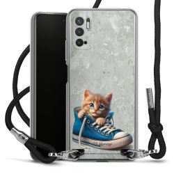 New Carry Case Transparent Stoff schwarz/silber