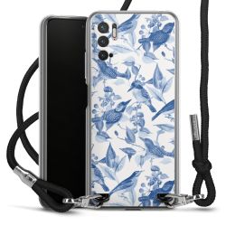 New Carry Case Transparent Stoff schwarz/silber