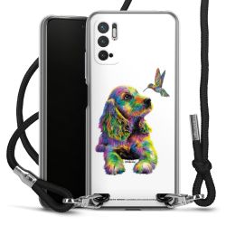 New Carry Case Transparent Stoff schwarz/silber