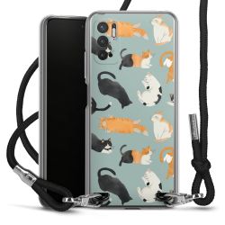 New Carry Case Transparent Stoff schwarz/silber