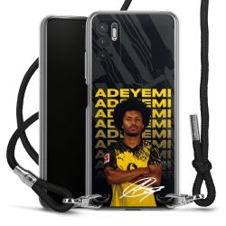 New Carry Case Transparent Stoff schwarz/silber