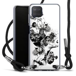 Carry Case Transparent Fabric black/silver