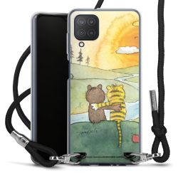 New Carry Case Transparent Stoff schwarz/silber