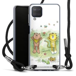 New Carry Case Transparent Stoff schwarz/silber