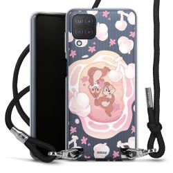 New Carry Case Transparent Stoff schwarz/silber