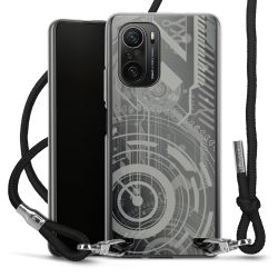 Carry Case Transparent Fabric black/silver