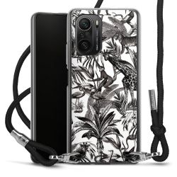 Carry Case Transparent Fabric black/silver