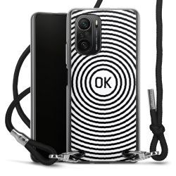 New Carry Case Transparent Stoff schwarz/silber