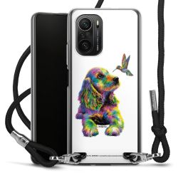 New Carry Case Transparent Stoff schwarz/silber