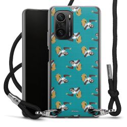 New Carry Case Transparent Stoff schwarz/silber