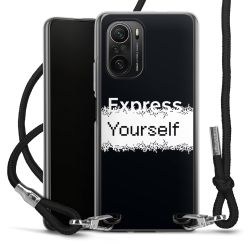 New Carry Case Transparent Stoff schwarz/silber