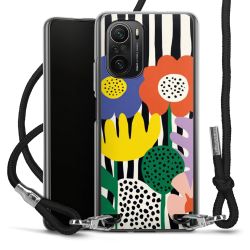 New Carry Case Transparent Stoff schwarz/silber