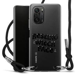 New Carry Case Transparent Stoff schwarz/silber