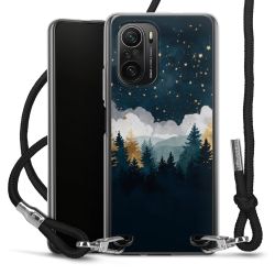 New Carry Case Transparent Stoff schwarz/silber