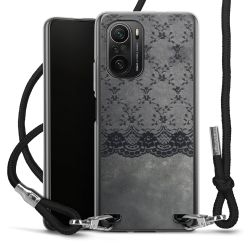 New Carry Case Transparent Stoff schwarz/silber