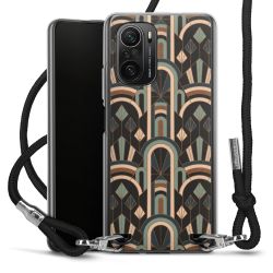 New Carry Case Transparent Stoff schwarz/silber