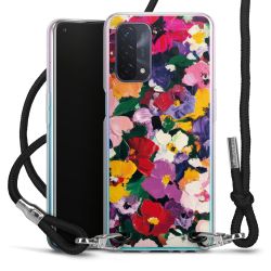 New Carry Case Transparent Stoff schwarz/silber