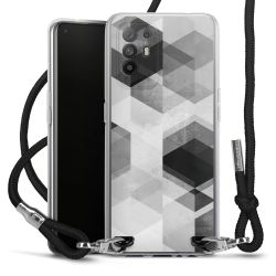 Carry Case Transparent Fabric black/silver