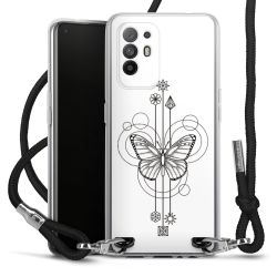 Carry Case Transparent Fabric black/silver