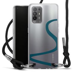 New Carry Case Transparent Stoff schwarz/silber