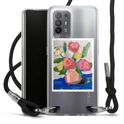 New Carry Case Transparent Stoff schwarz/silber