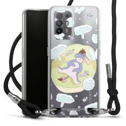 New Carry Case Transparent Stoff schwarz/silber