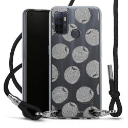 New Carry Case Transparent Stoff schwarz/silber