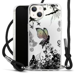 Carry Case Transparent Fabric black/silver