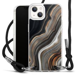 Carry Case Transparent Fabric black/silver