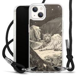 Carry Case Transparent Fabric black/silver