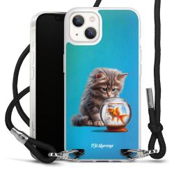 New Carry Case Transparent Stoff schwarz/silber