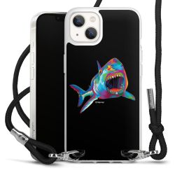 New Carry Case Transparent Stoff schwarz/silber