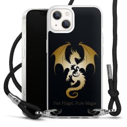 New Carry Case Transparent Stoff schwarz/silber