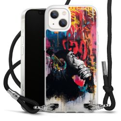 New Carry Case Transparent Stoff schwarz/silber