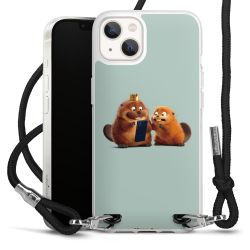 New Carry Case Transparent Stoff schwarz/silber