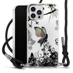 Carry Case Transparent Fabric black/silver