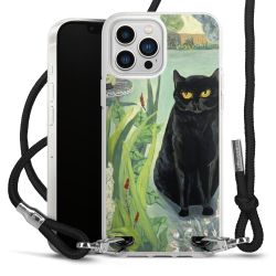 New Carry Case Transparent Stoff schwarz/silber