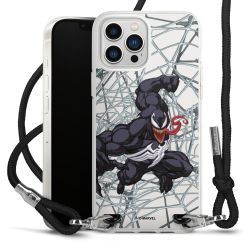 New Carry Case Transparent Stoff schwarz/silber