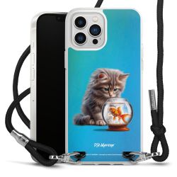 New Carry Case Transparent Stoff schwarz/silber