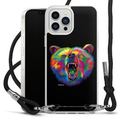 New Carry Case Transparent Stoff schwarz/silber