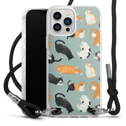 New Carry Case Transparent Stoff schwarz/silber