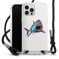 New Carry Case Transparent Stoff schwarz/silber