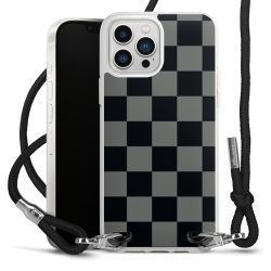 New Carry Case Transparent Stoff schwarz/silber