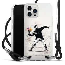 New Carry Case Transparent Stoff schwarz/silber