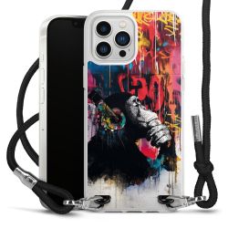 New Carry Case Transparent Stoff schwarz/silber