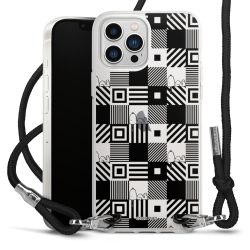 New Carry Case Transparent Stoff schwarz/silber