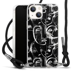 Carry Case Transparent Fabric black/silver