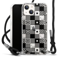 New Carry Case Transparent Stoff schwarz/silber