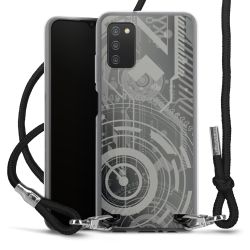 Carry Case Transparent Fabric black/silver