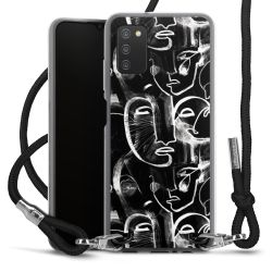 Carry Case Transparent Fabric black/silver